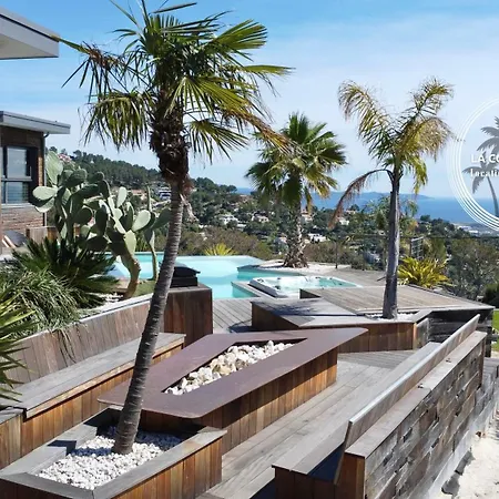 Milagathe - Vue Sur - Piscine - Jacuzzi فيلة Hyères