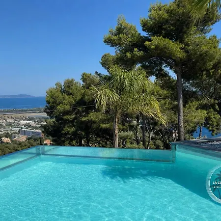 Milagathe - Vue Sur - Piscine - Jacuzzi فيلة Hyères